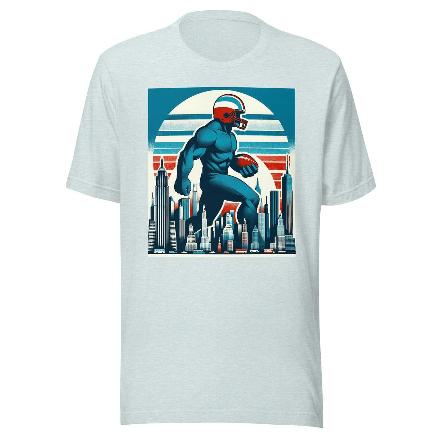 New York Gridiron: Metropolis Guardian - Retro Football Tapestry Series Unisex t-shirt