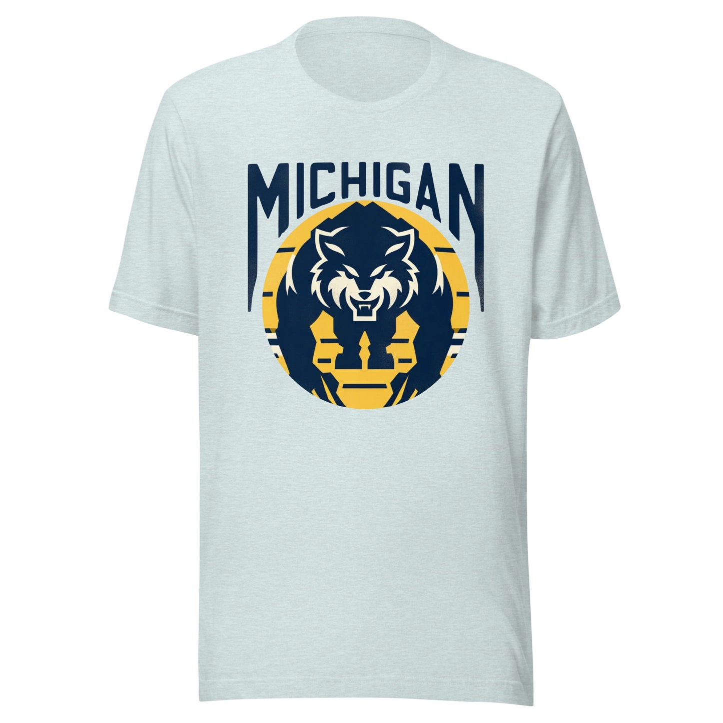 Ann Arbor Vintage Rustic College Gridiron Wolverines Unisex Tee