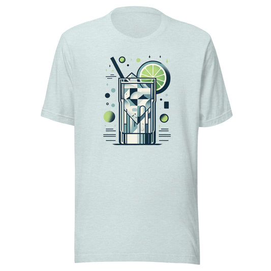 Gin and Tonic ‘Full Send Saturday’ Mid-Century Modern Drinks Series Unisex t-shirt
