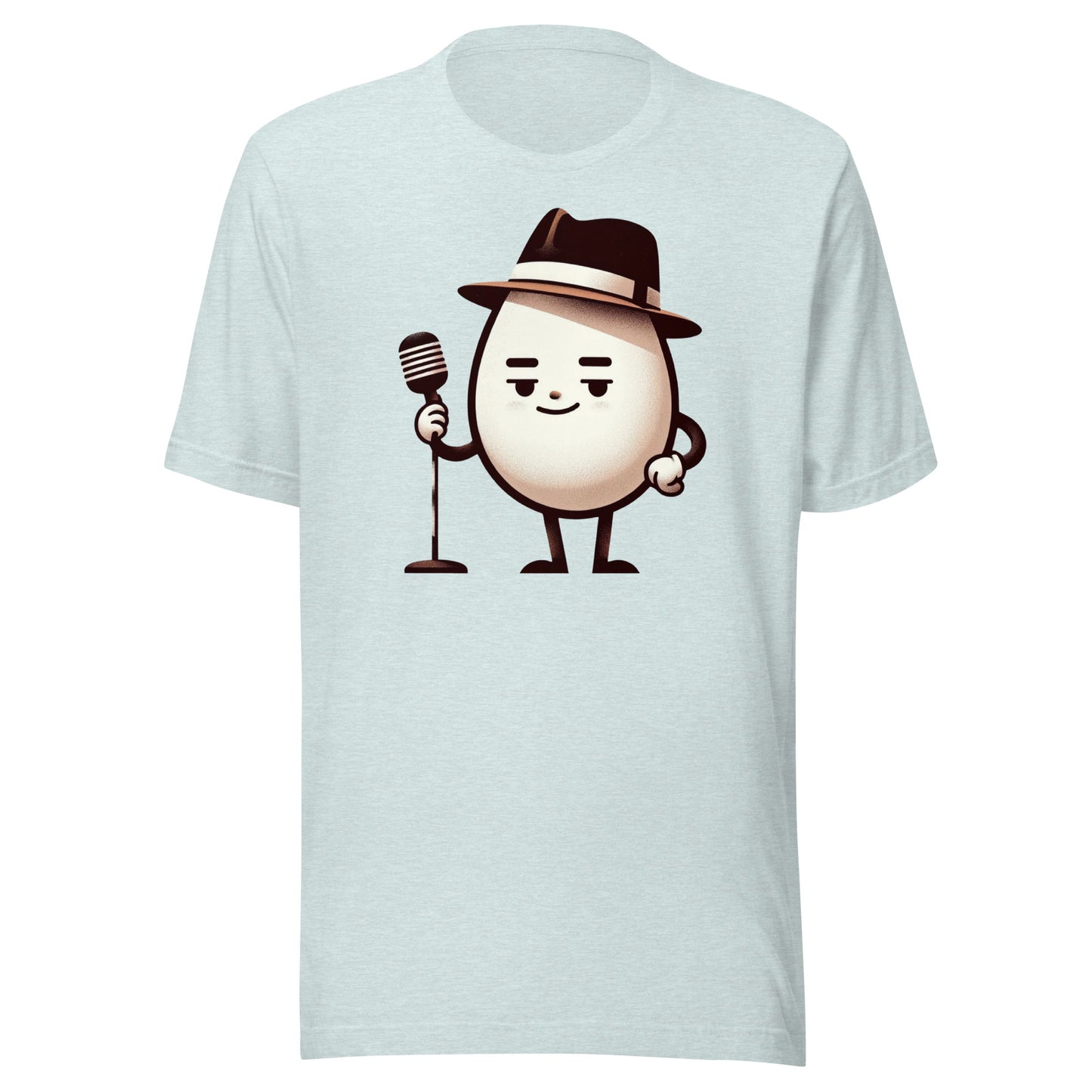 All the Yolks: Cool Egg Comedian with Microphone Unisex Tee