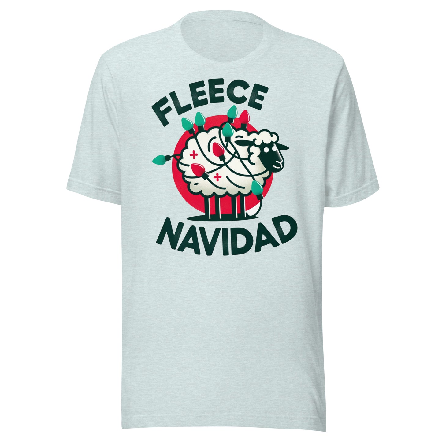 Fleece Navidad Sheep Graphic Unisex t-shirt