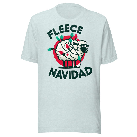 Fleece Navidad Sheep Graphic Unisex t-shirt