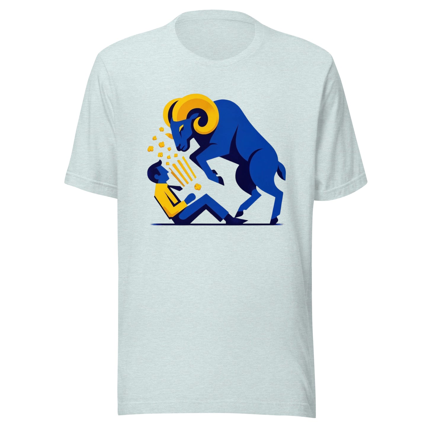 Los Blue Ram "Be Alert for Foul Fans" Minimalistic Graphic Tee - Unisex
