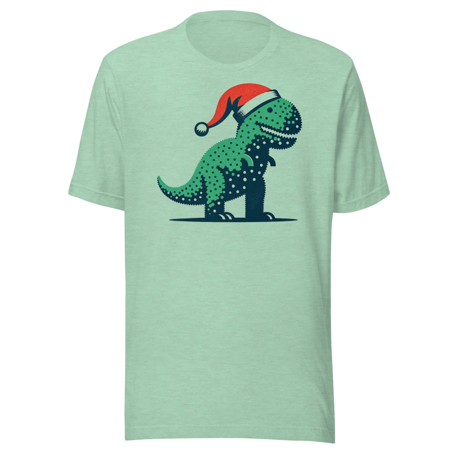 Tyrannosaurus Rex Santa Christmas Holiday Topiary Unisex t-shirt