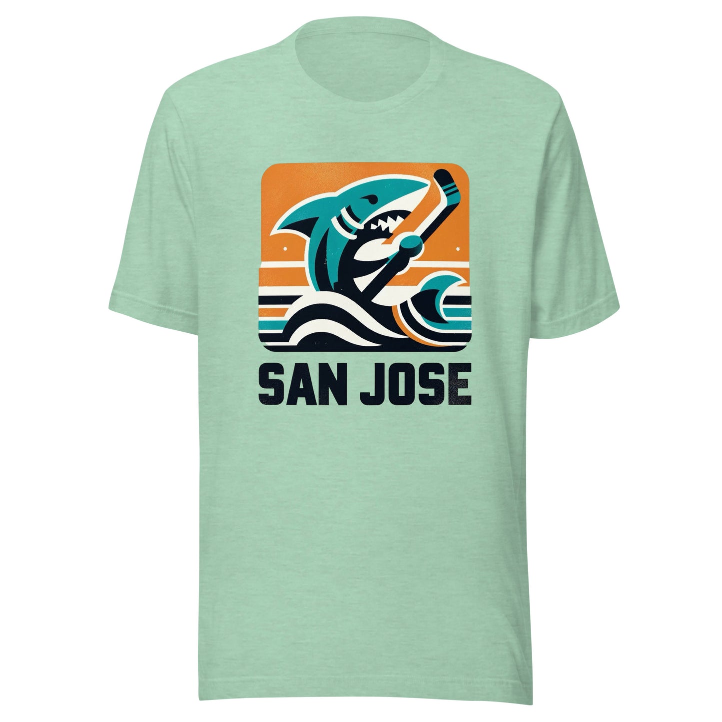 San Jose Rink Roots: The Urban Vintage Hockey Collection Unisex t-shirt