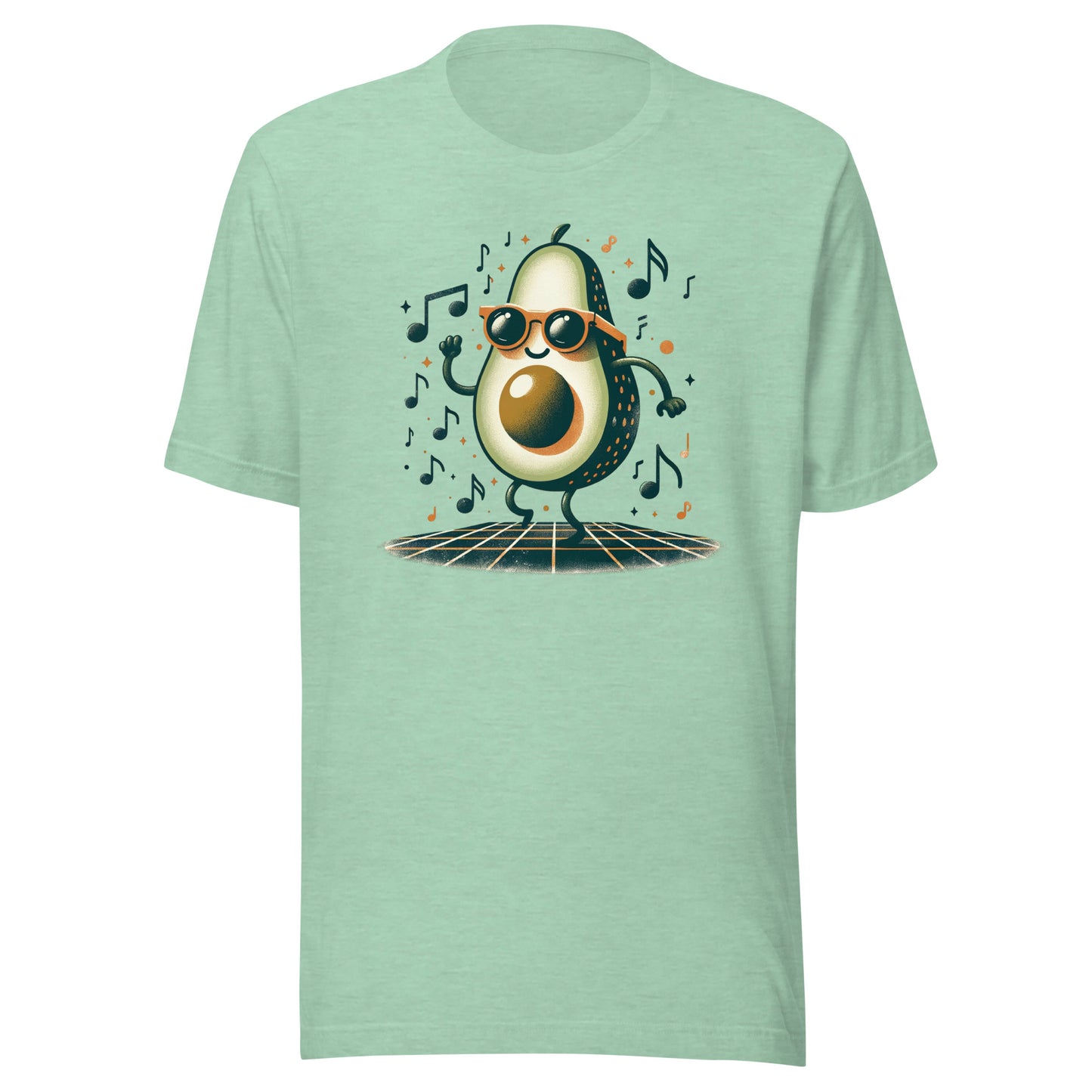 Avo-Beat - Funky Avocado with Music Rhythm Unisex Tee