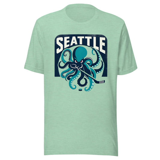Seattle Hockey Face Off Unisex t-shirt