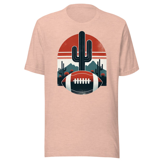 Arizona Gridiron: Desert Dynamos - Retro Football Tapestry Series Unisex t-shirt