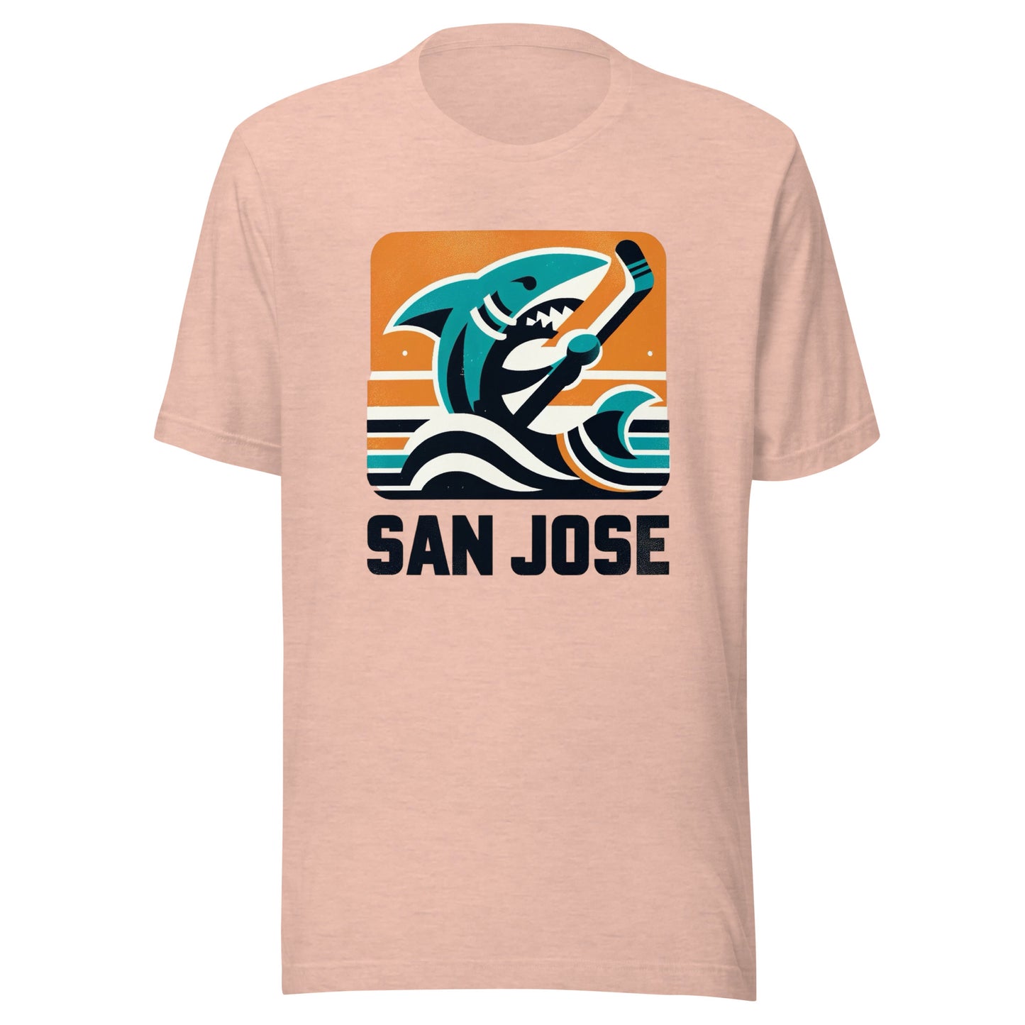 San Jose Rink Roots: The Urban Vintage Hockey Collection Unisex t-shirt