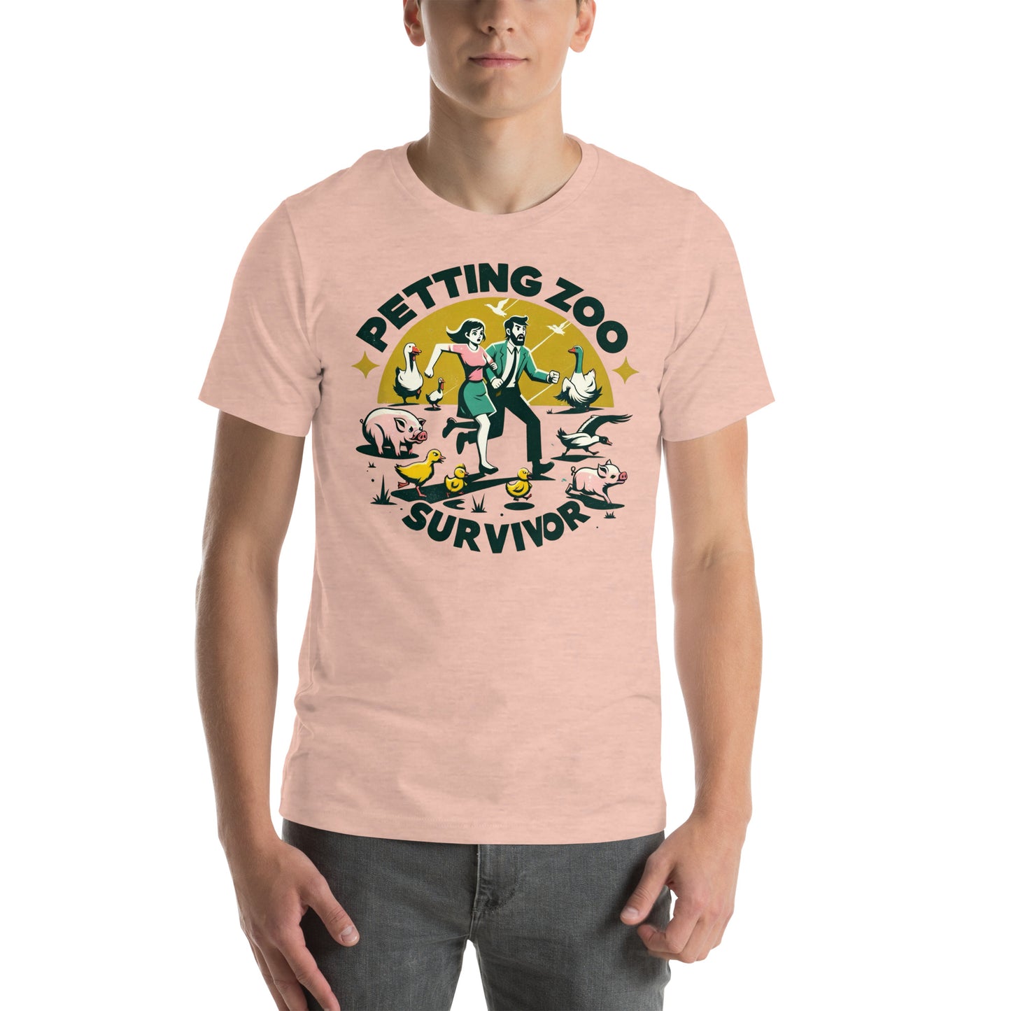 Petting Zoo Survivor Graphic Unisex t-shirt