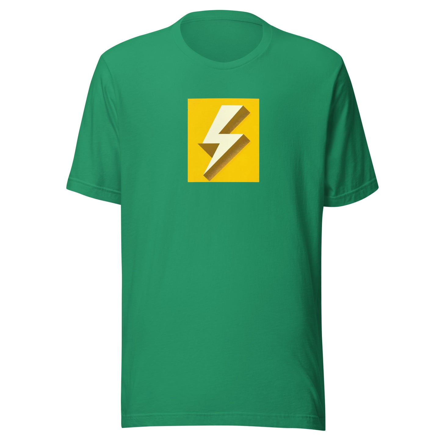 Sunshine Yellow Lightning Bolt Vintage Distressed Tee - Unisex