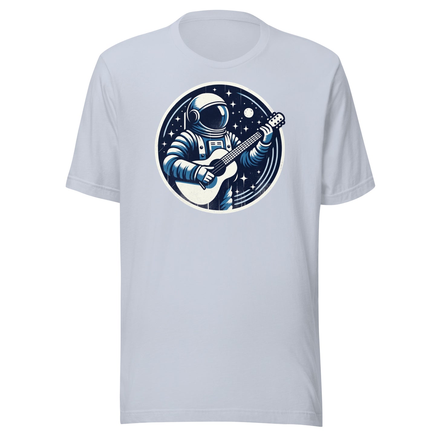 Stellar Riffs: Astronaut's Chill Space Melody - Cosmic Guitarist Unisex t-shirt