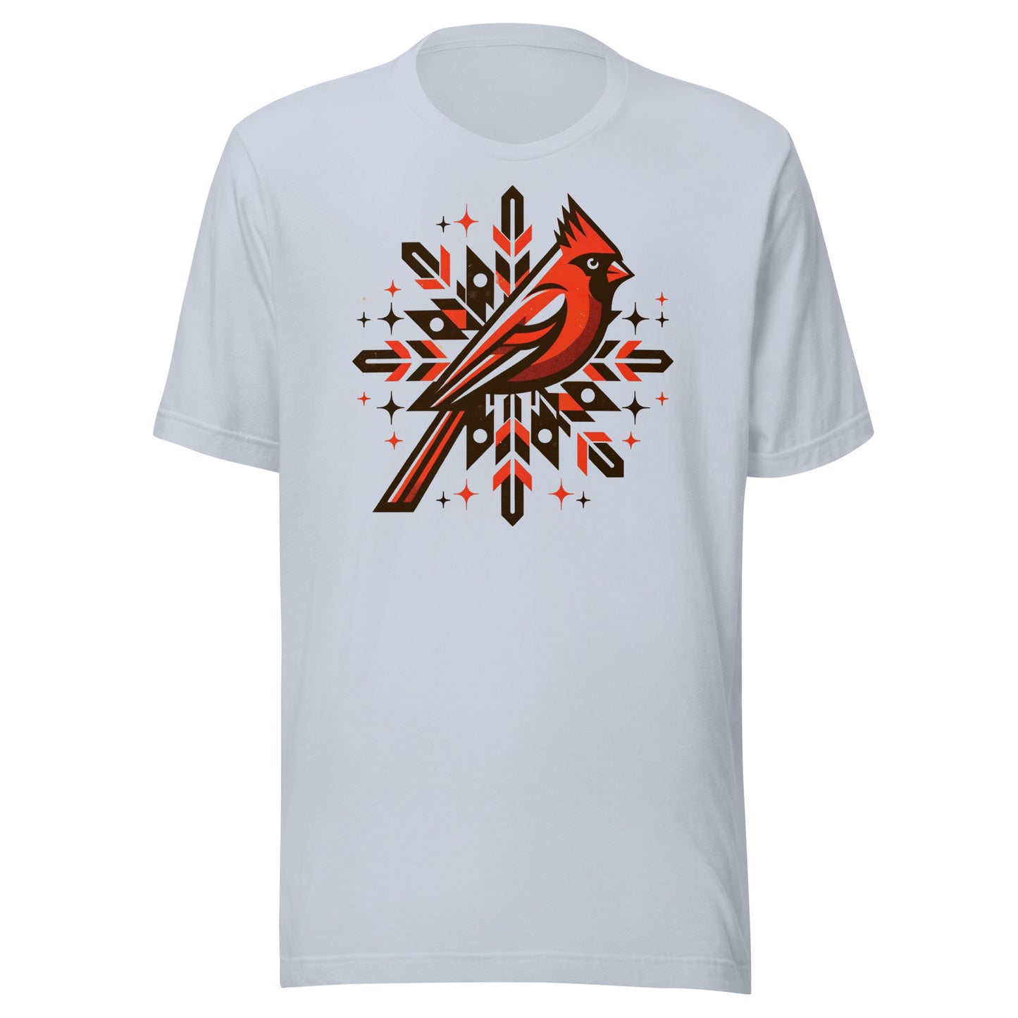 Cardinal Snowflake: Winter Snow Celebration Tee
