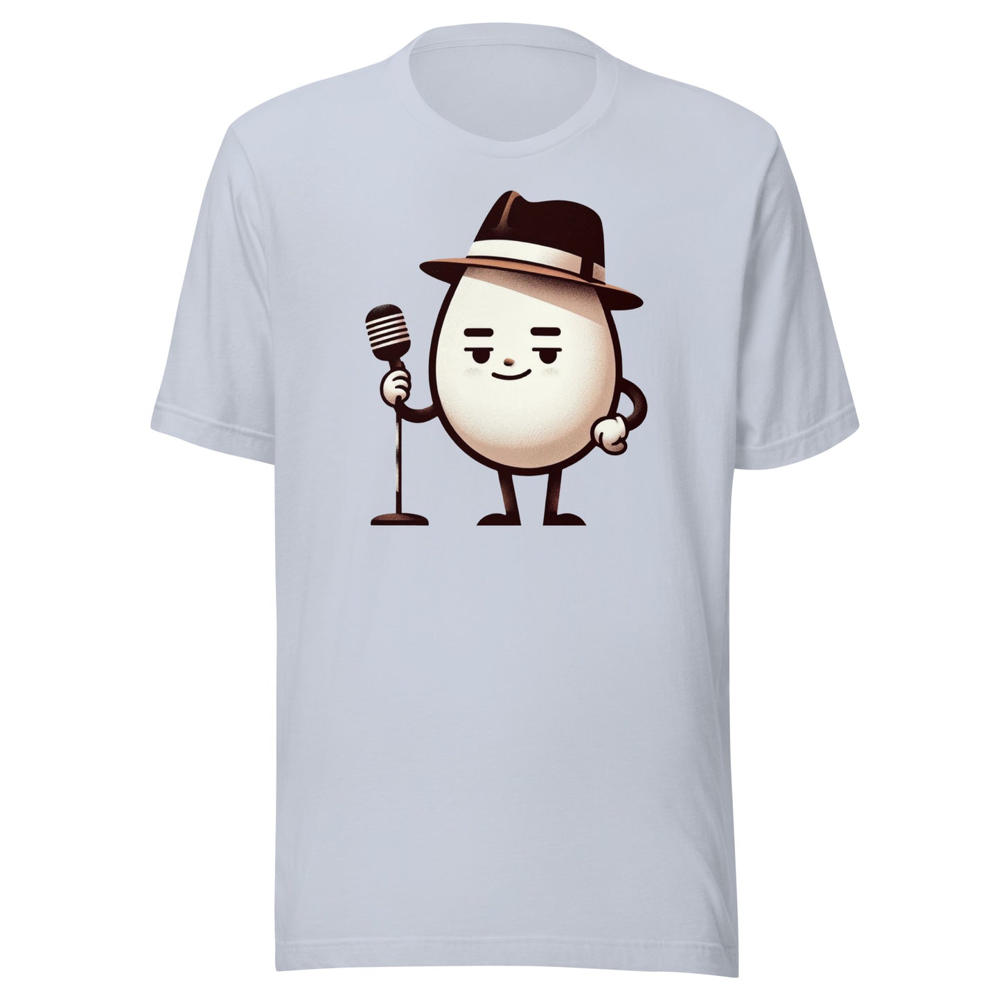 All the Yolks: Cool Egg Comedian with Microphone Unisex Tee