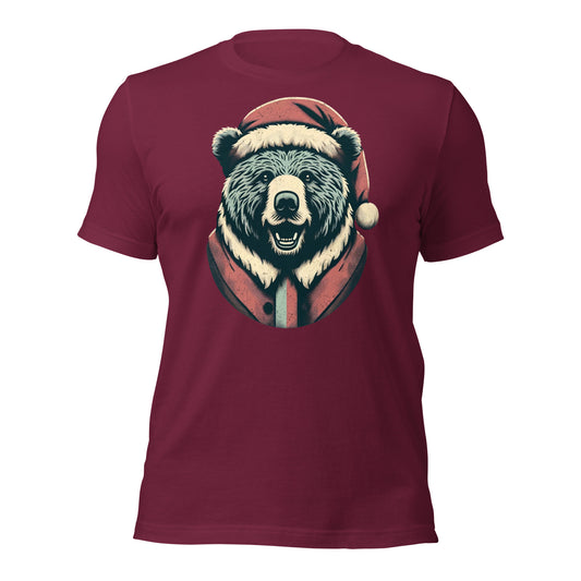 Bear-ly Merry: Rustic Christmas Retreat with Santa's Fuzziest Helpers Unisex t-shirt