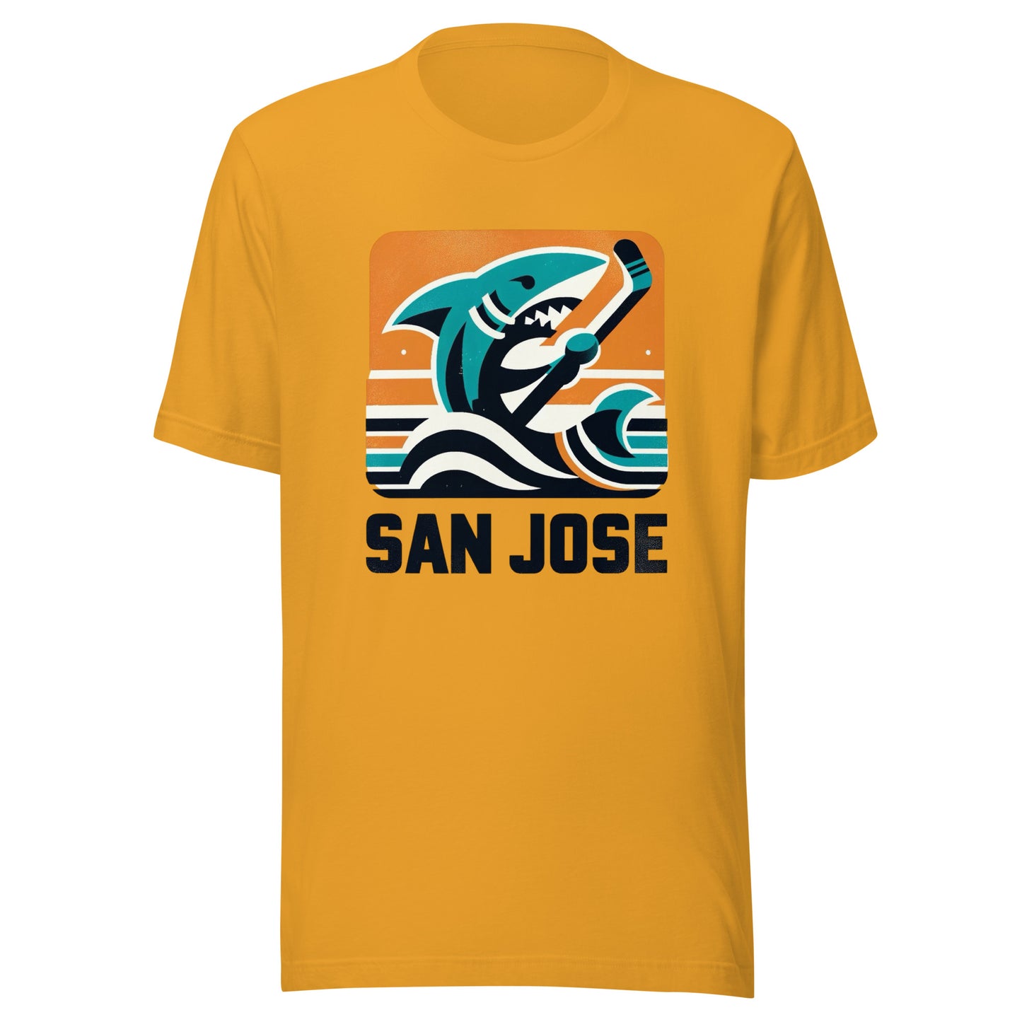 San Jose Rink Roots: The Urban Vintage Hockey Collection Unisex t-shirt