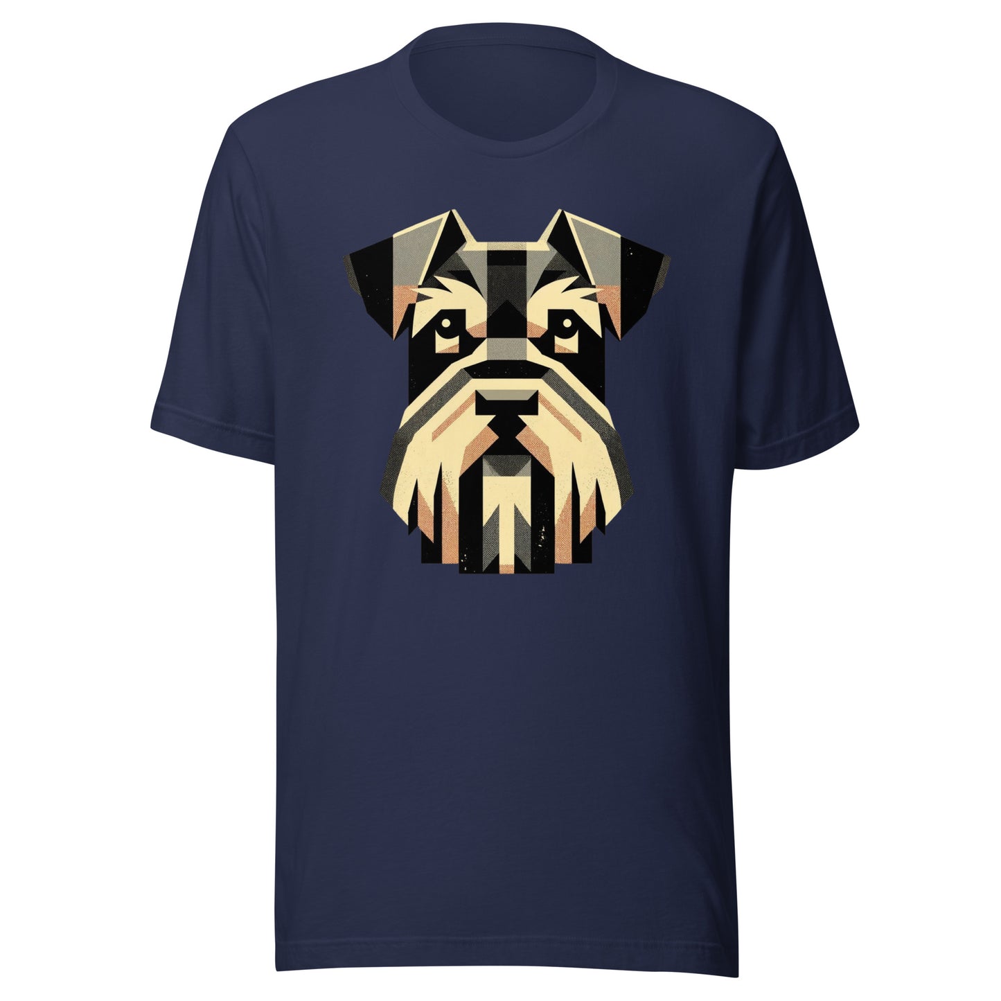 Iron Paws: Schnauzer Dog Stance - Bold Monochrome Guard Unisex t-shirt