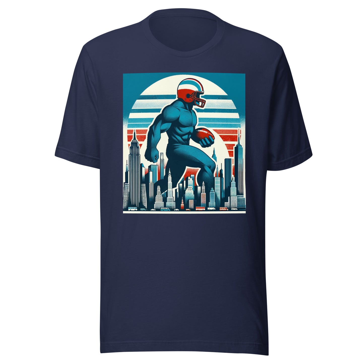 New York Gridiron: Metropolis Guardian - Retro Football Tapestry Series Unisex t-shirt