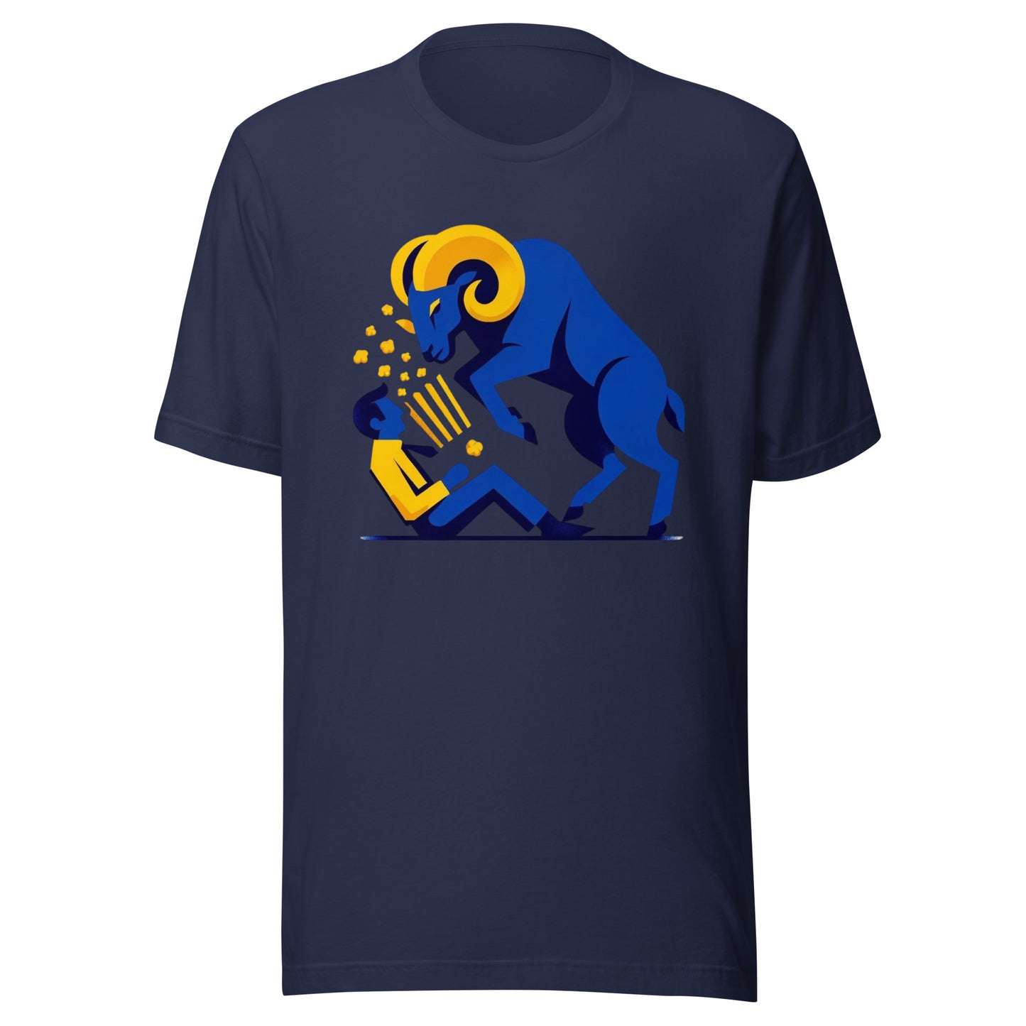 Los Blue Ram "Be Alert for Foul Fans" Minimalistic Graphic Tee - Unisex