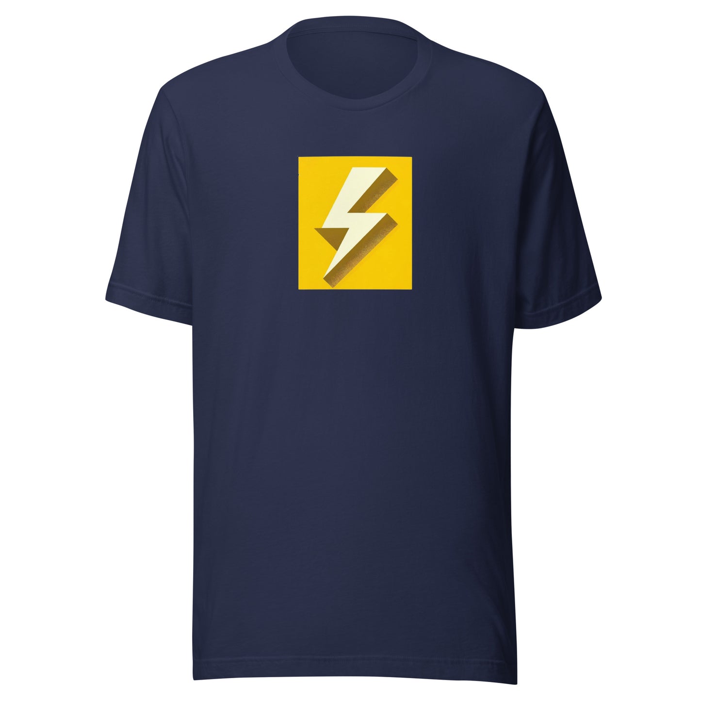 Sunshine Yellow Lightning Bolt Vintage Distressed Tee - Unisex