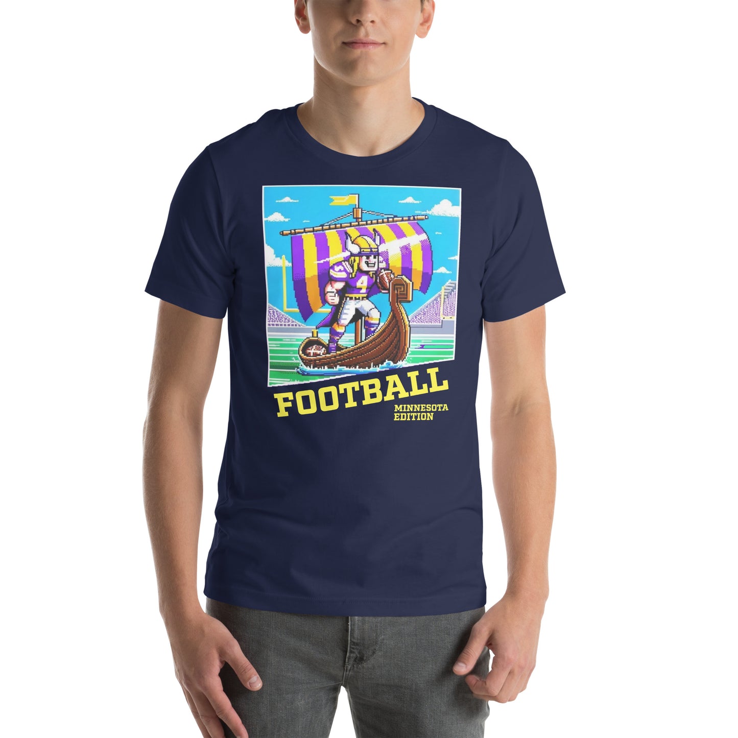 Minnesota Video Game Football Exploration Graphic Unisex t-shirt