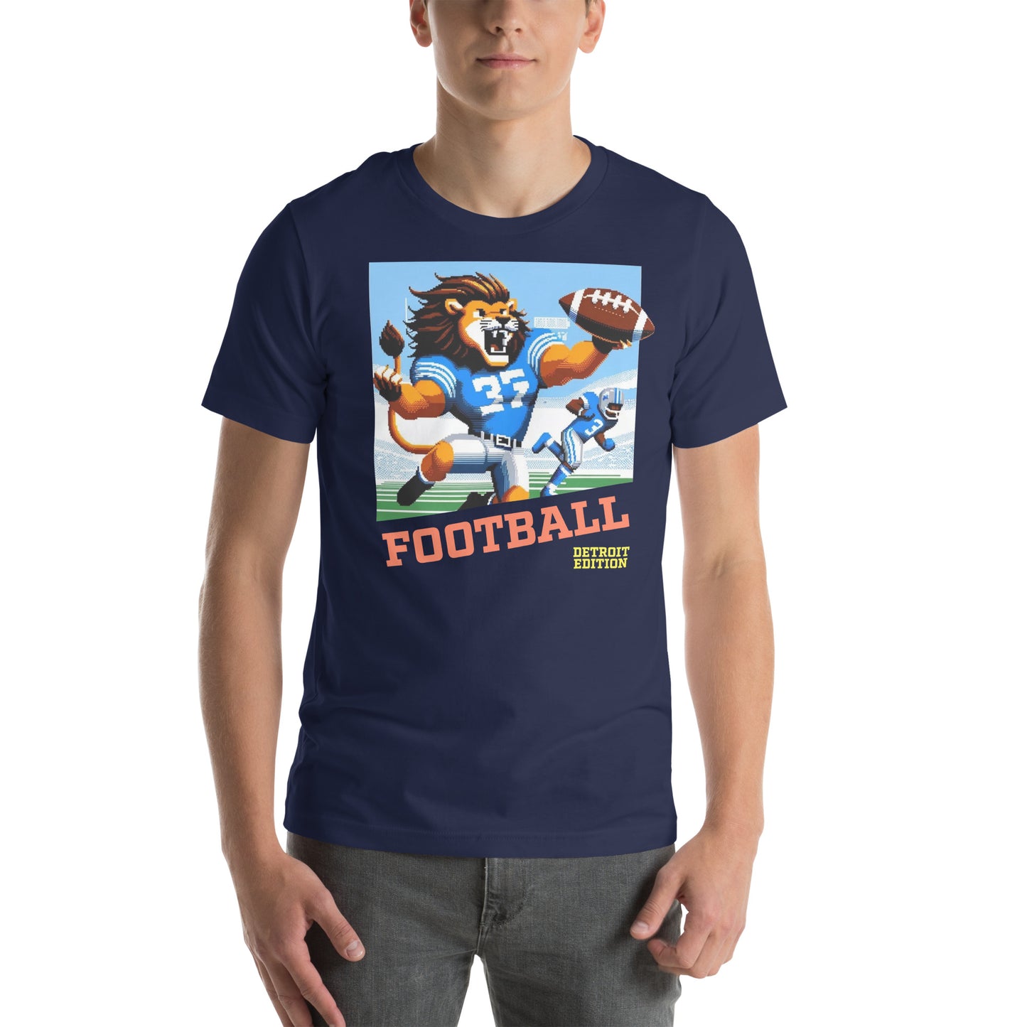 Detroit Video Game Football Grrreat Catch Graphic Unisex t-shirt