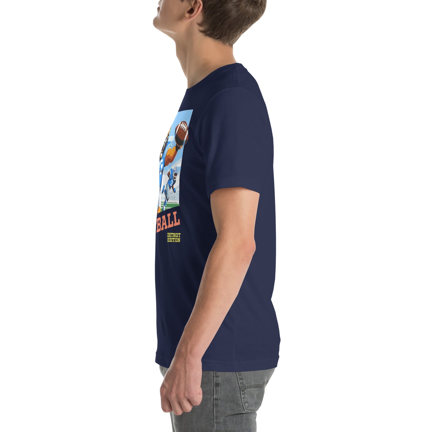Detroit Video Game Football Grrreat Catch Graphic Unisex t-shirt