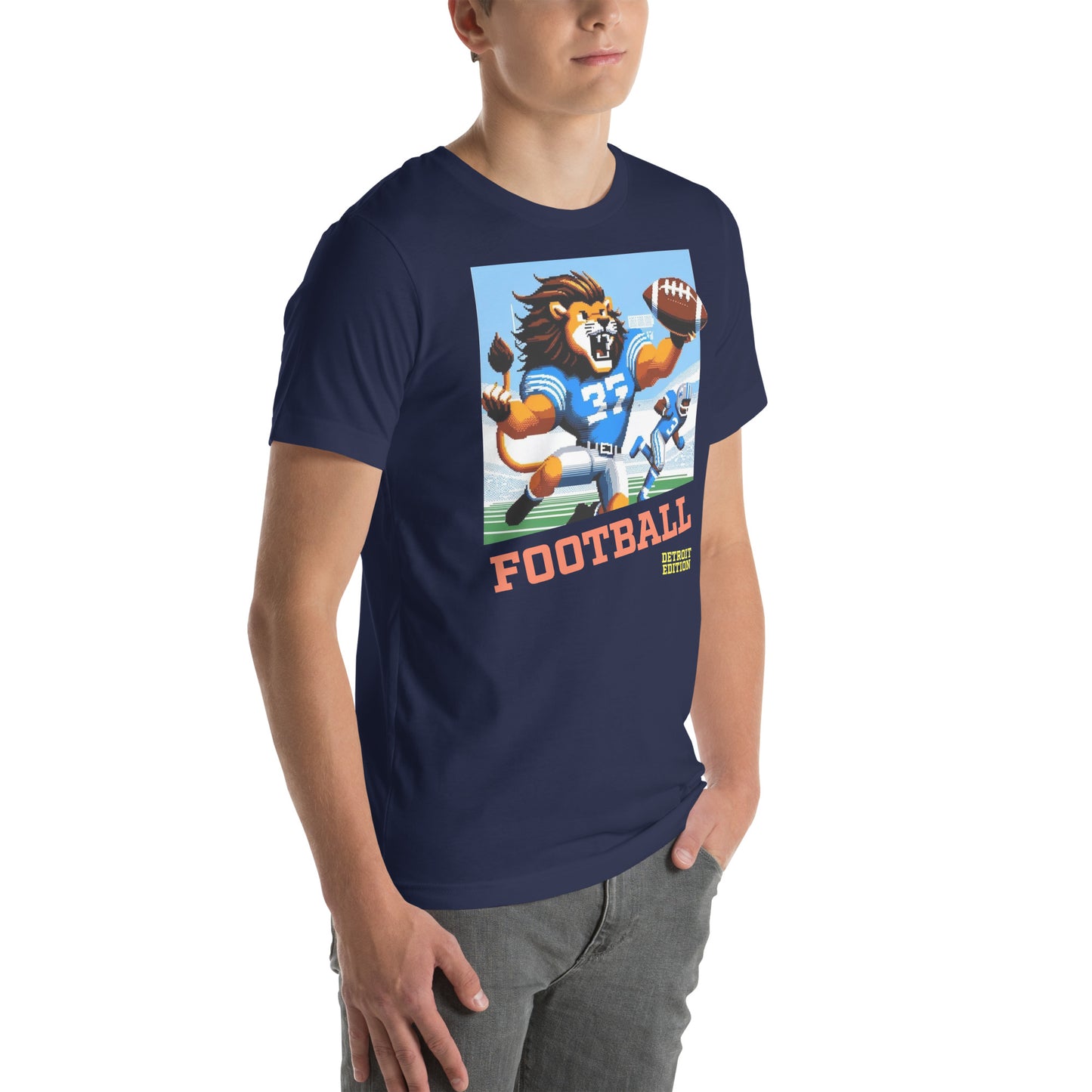 Detroit Video Game Football Grrreat Catch Graphic Unisex t-shirt
