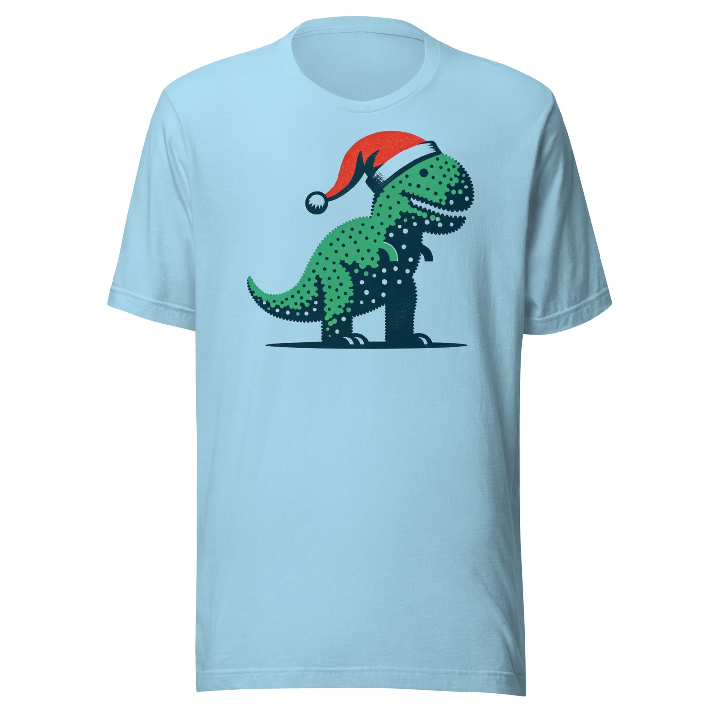 Tyrannosaurus Rex Santa Christmas Holiday Topiary Unisex t-shirt