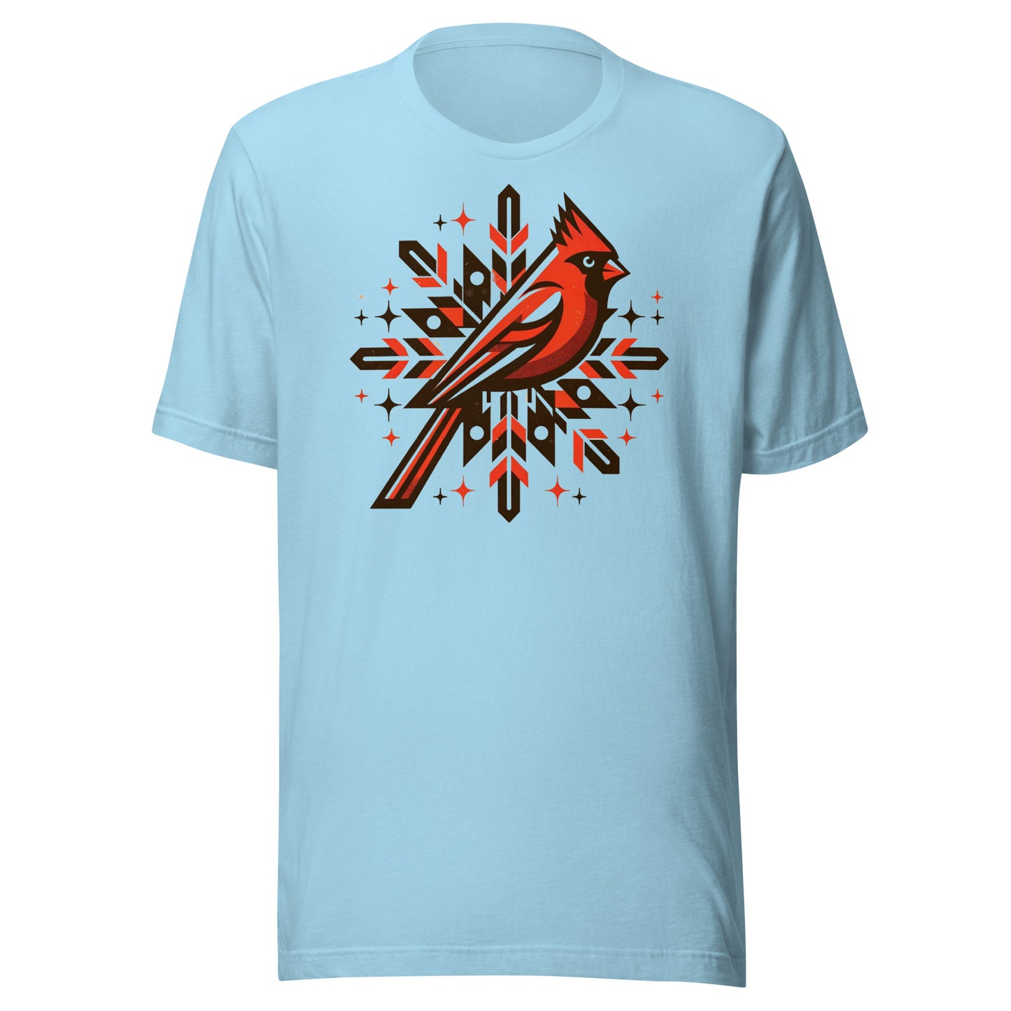 Cardinal Snowflake: Winter Snow Celebration Tee