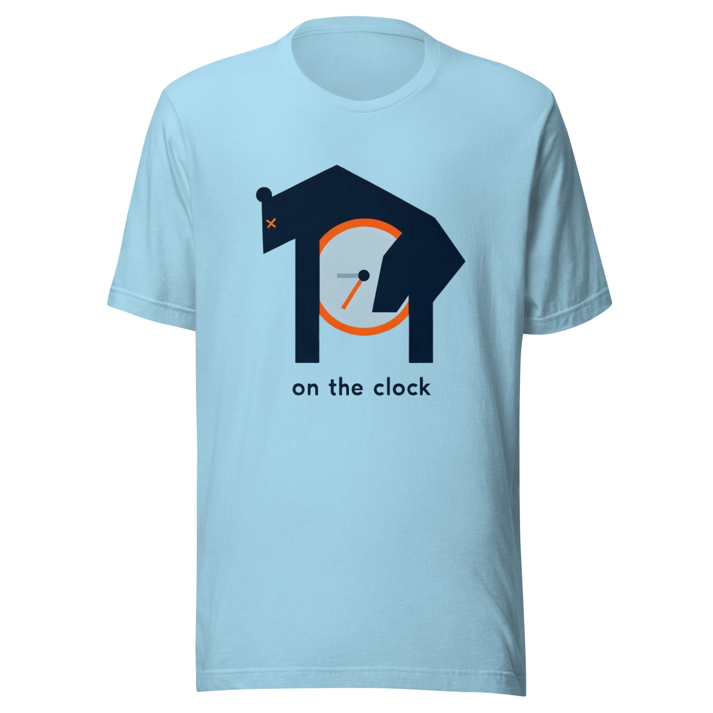 Draft Passed Out Bear "On The Clock" Minimalistic Graphic Tee Unisex t-shirt