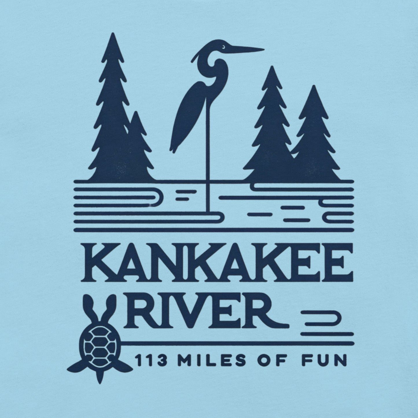 Kankakee River - 113 Miles of Fun Unisex t-shirt