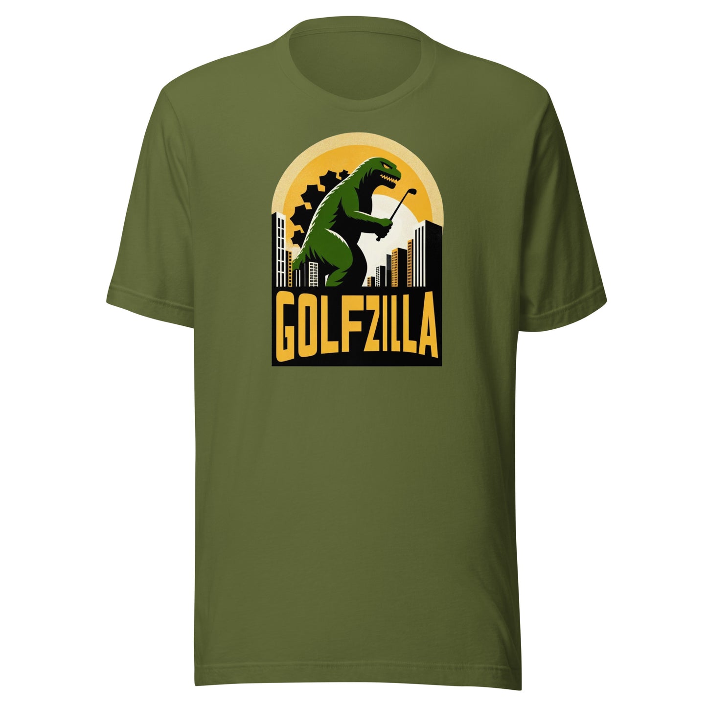 Golfzilla Monster Golfer Golf Unisex t-shirt