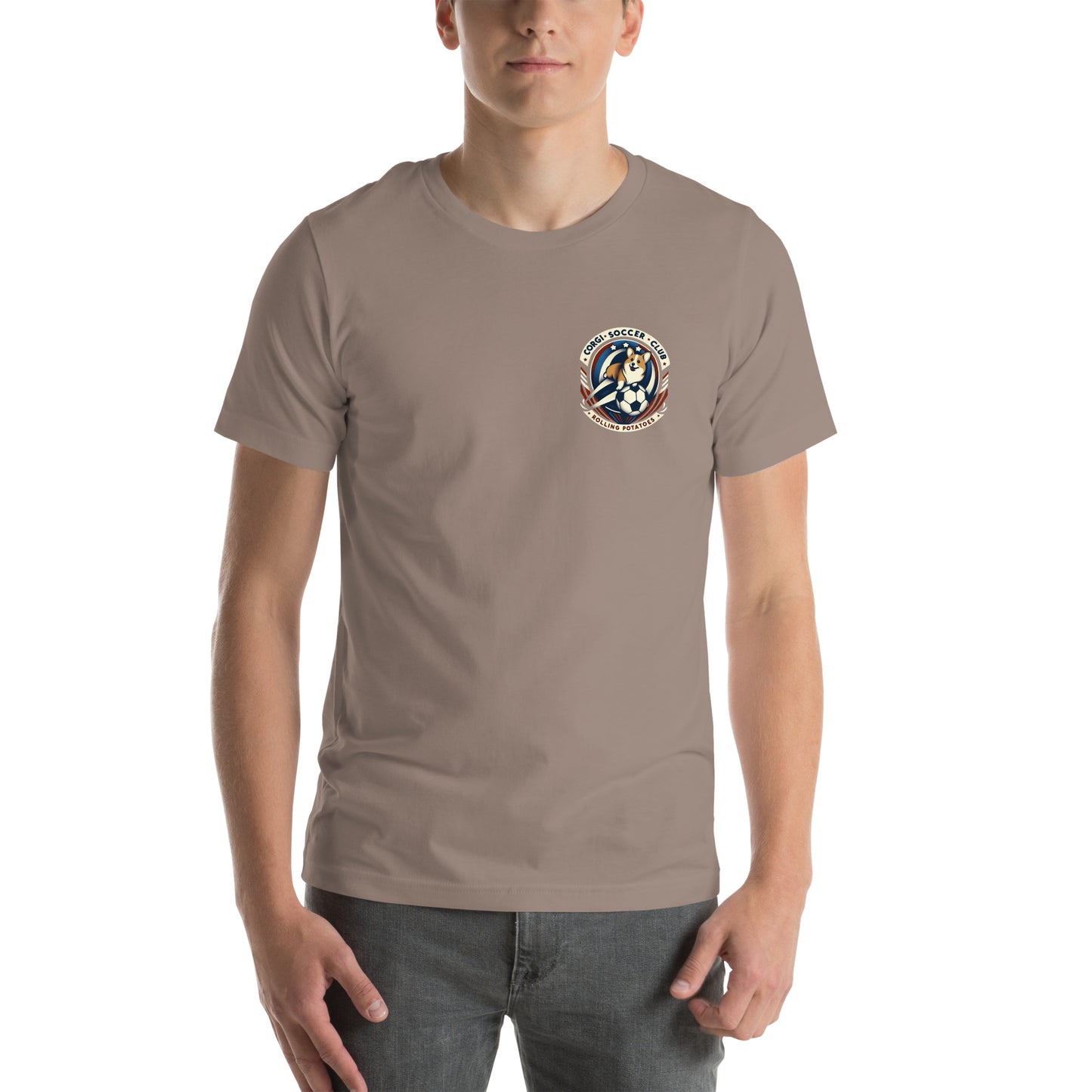 Corgi Soccer Club Rolling Potatoes Unisex t-shirt