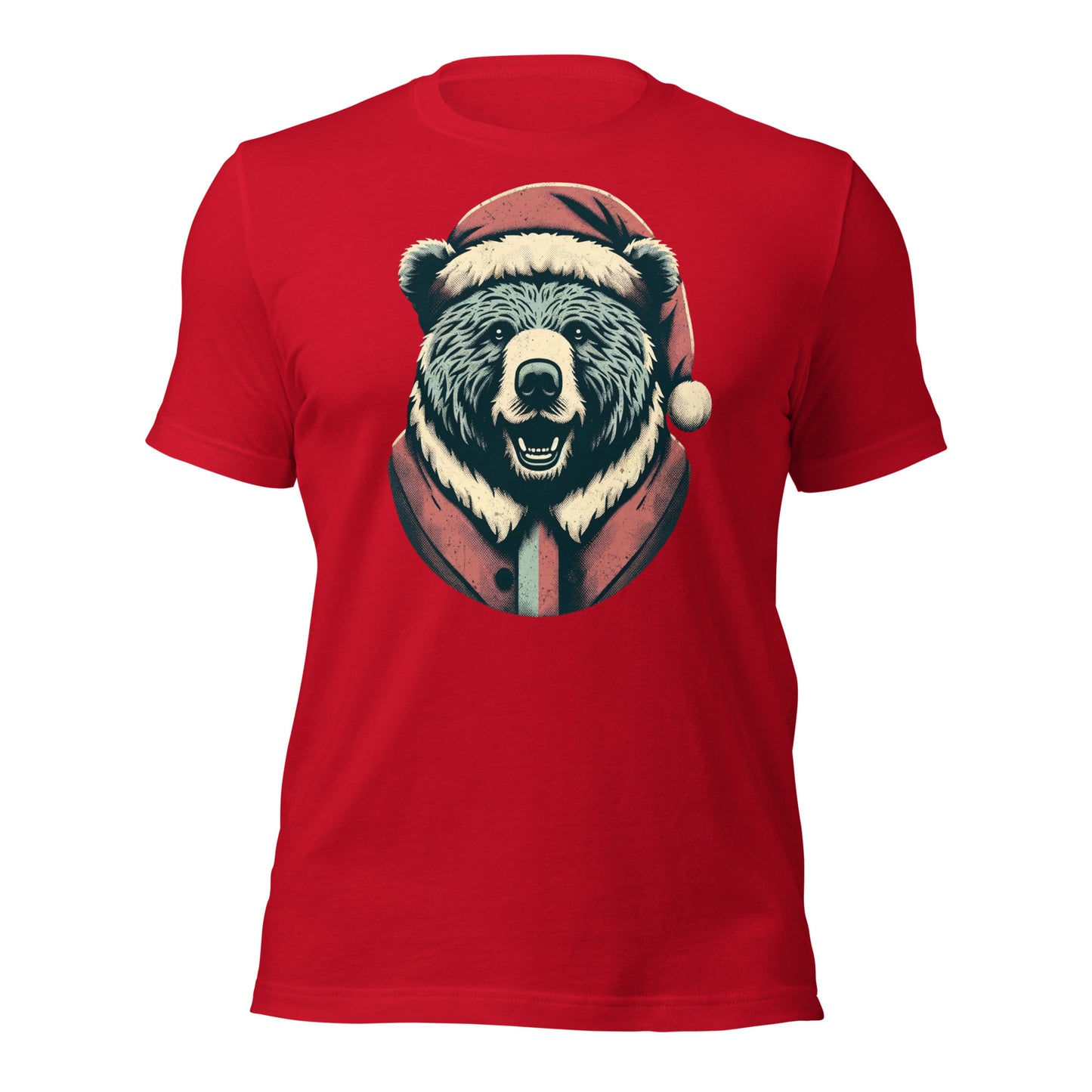 Bear-ly Merry: Rustic Christmas Retreat with Santa's Fuzziest Helpers Unisex t-shirt