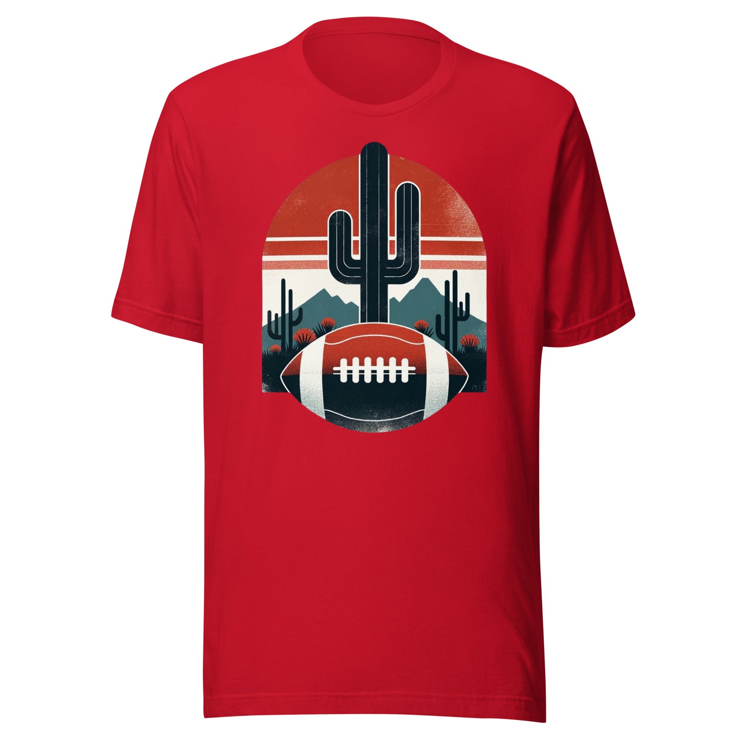 Arizona Gridiron: Desert Dynamos - Retro Football Tapestry Series Unisex t-shirt