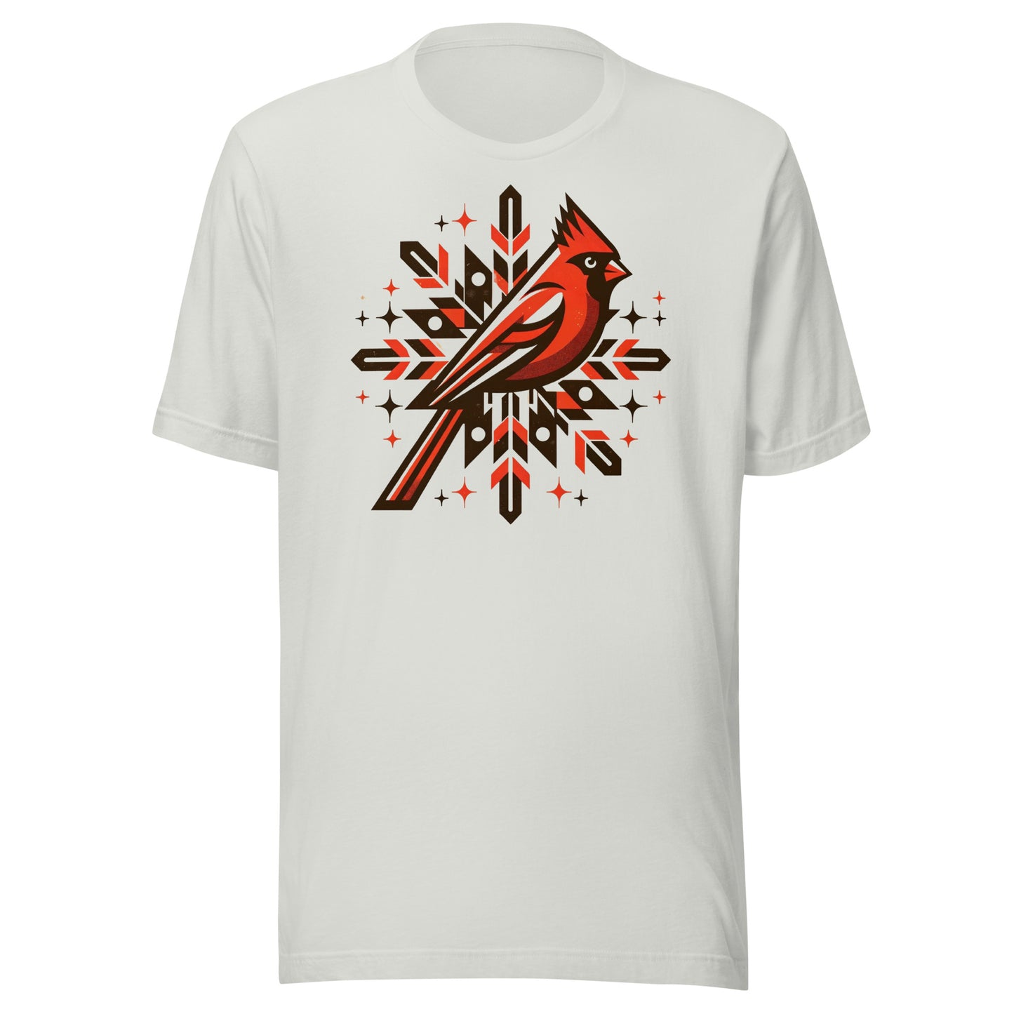 Cardinal Snowflake: Winter Snow Celebration Tee