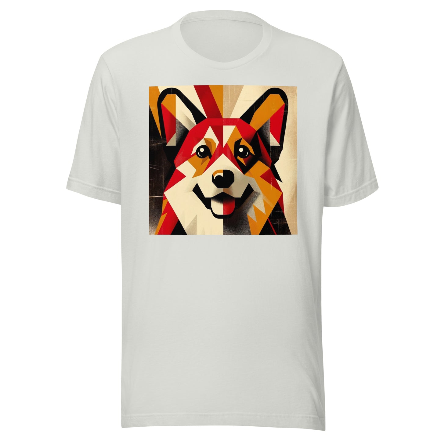 Iron Paws: Corgi Dog Charm - Radiant Red Majesty Unisex t-shirt