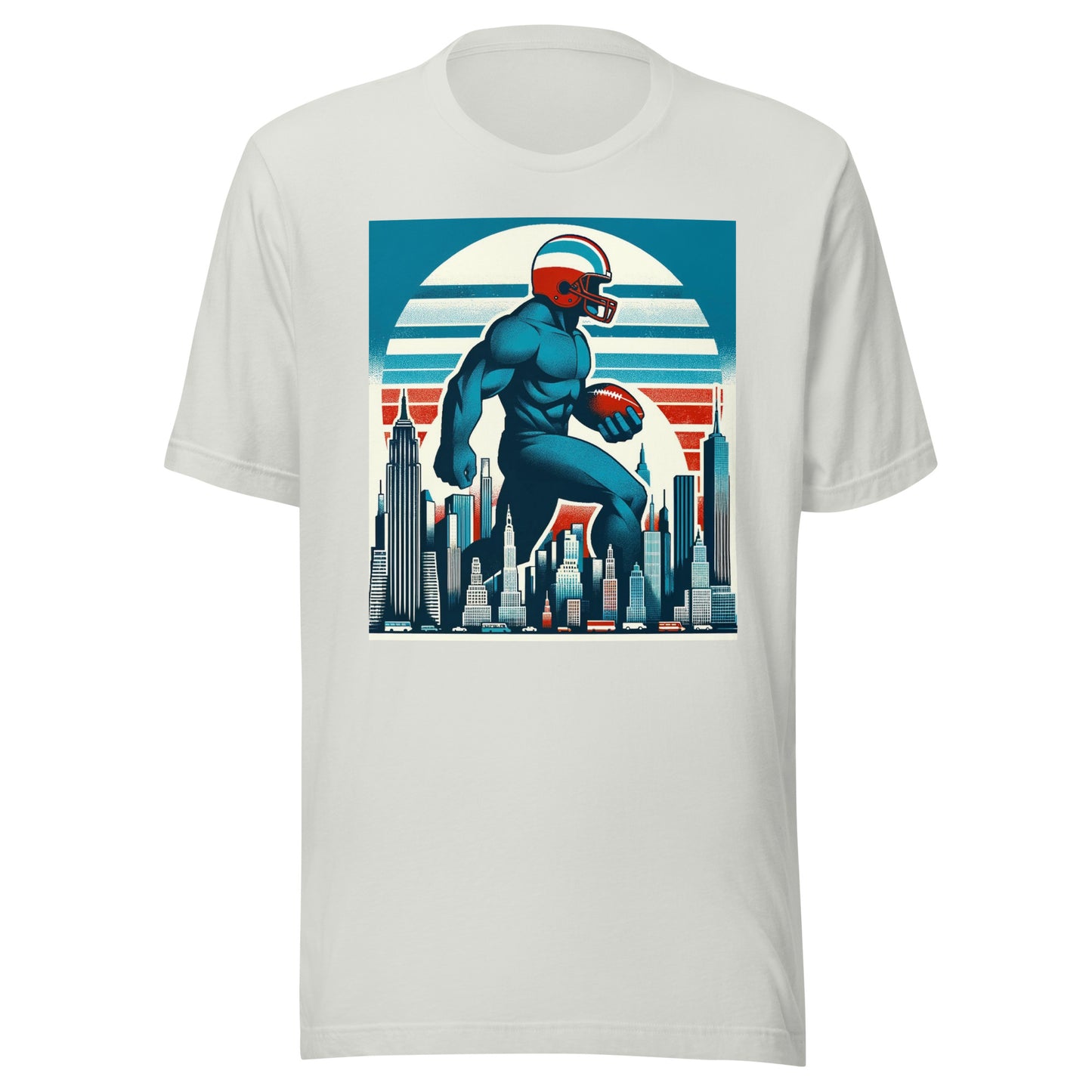 New York Gridiron: Metropolis Guardian - Retro Football Tapestry Series Unisex t-shirt