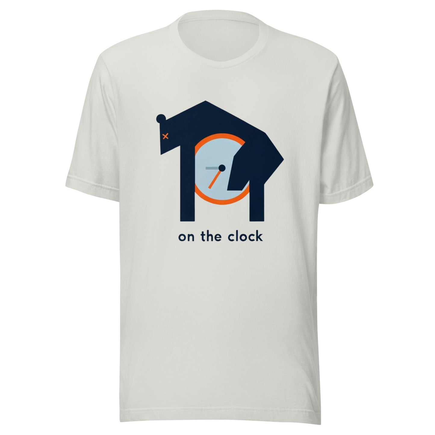 Draft Passed Out Bear "On The Clock" Minimalistic Graphic Tee Unisex t-shirt