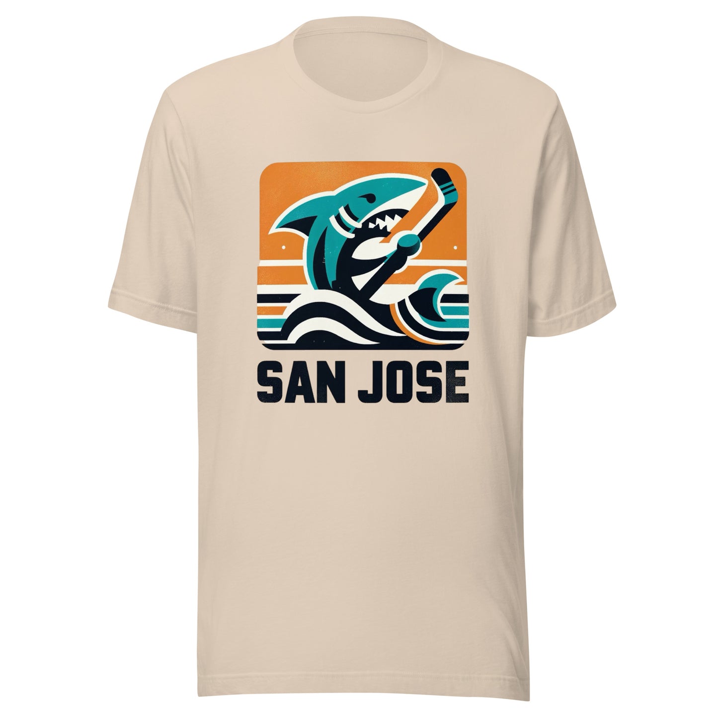 San Jose Rink Roots: The Urban Vintage Hockey Collection Unisex t-shirt