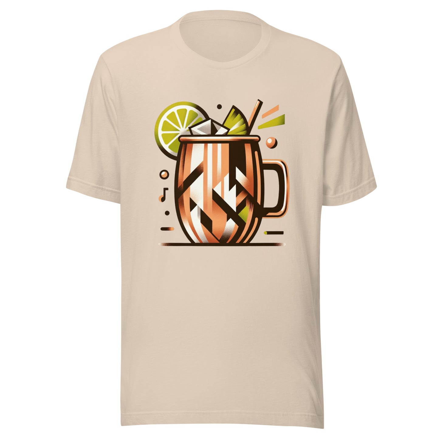 Moscow Mule ‘Full Send Saturday’ Mid-Century Modern Drinks Series Unisex t-shirt