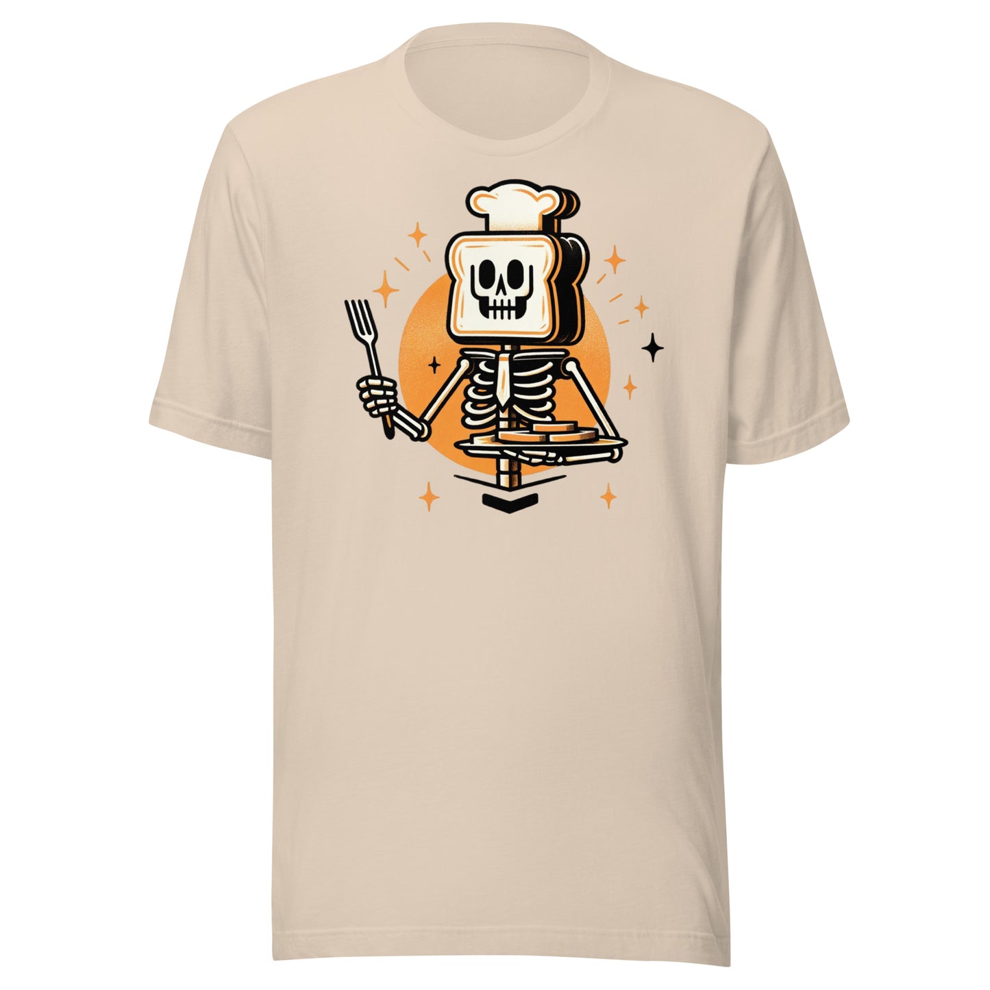 Breakfast Bone-apétit: The Skeleton's French Toast Fiesta Unisex t-shirt