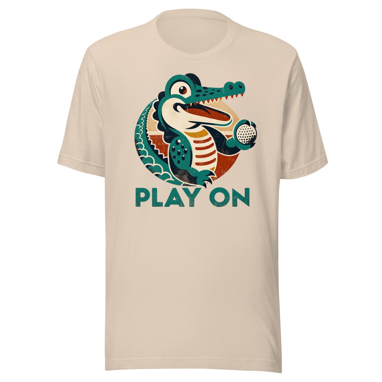 Golf Gator Play On Golfing Tee Unisex t-shirt