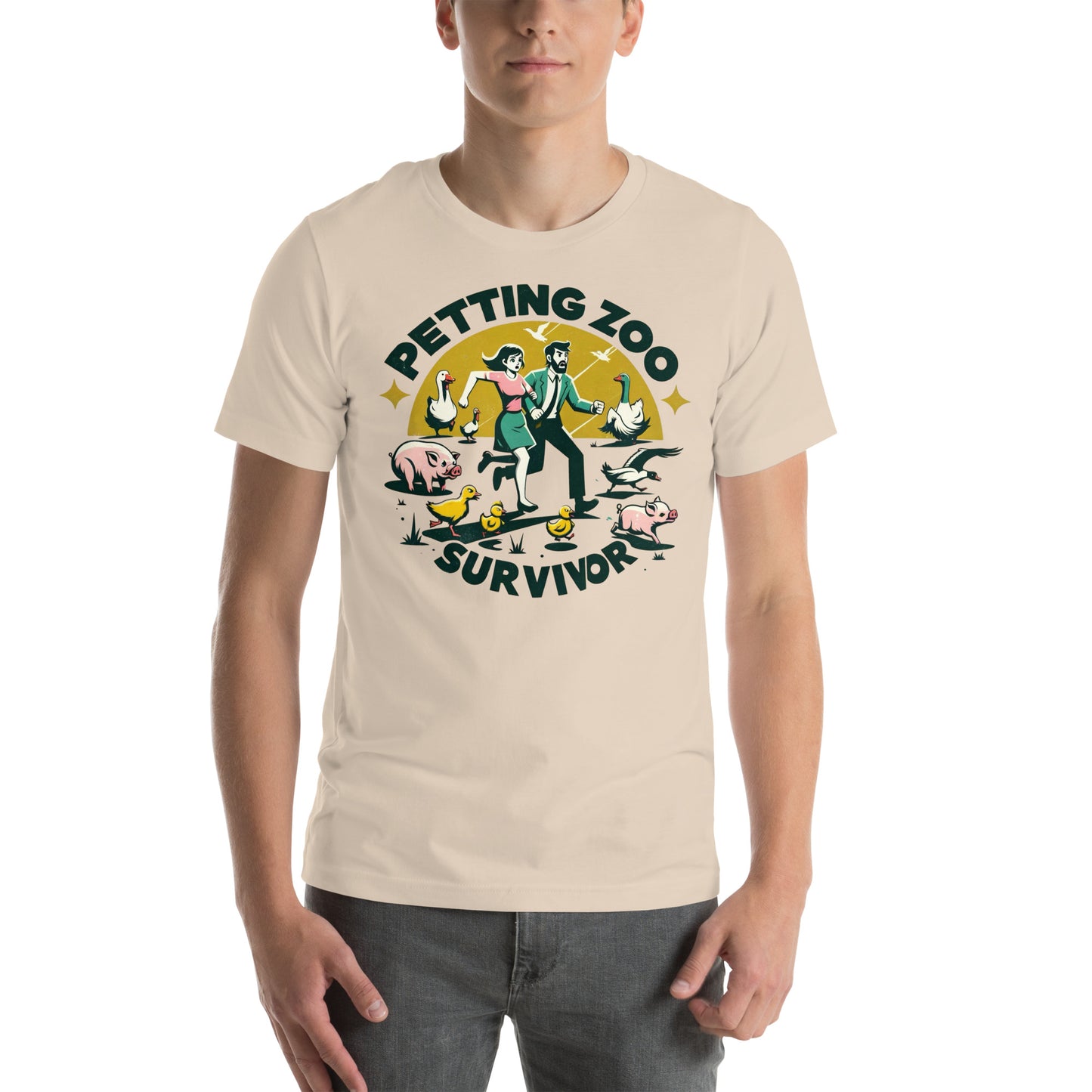 Petting Zoo Survivor Graphic Unisex t-shirt