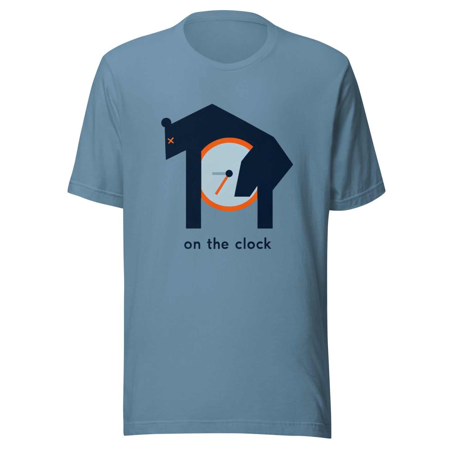 Draft Passed Out Bear "On The Clock" Minimalistic Graphic Tee Unisex t-shirt