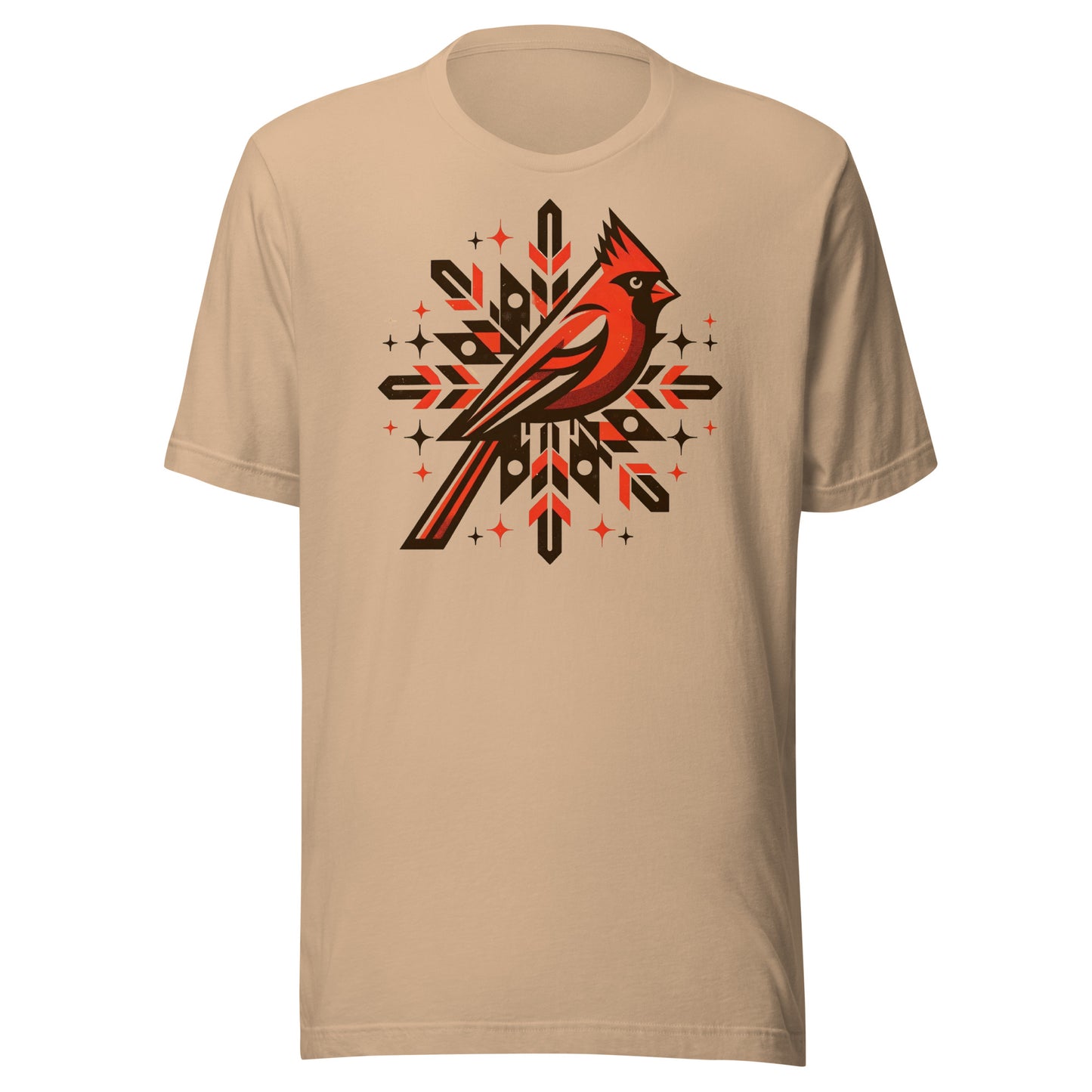 Cardinal Snowflake: Winter Snow Celebration Tee
