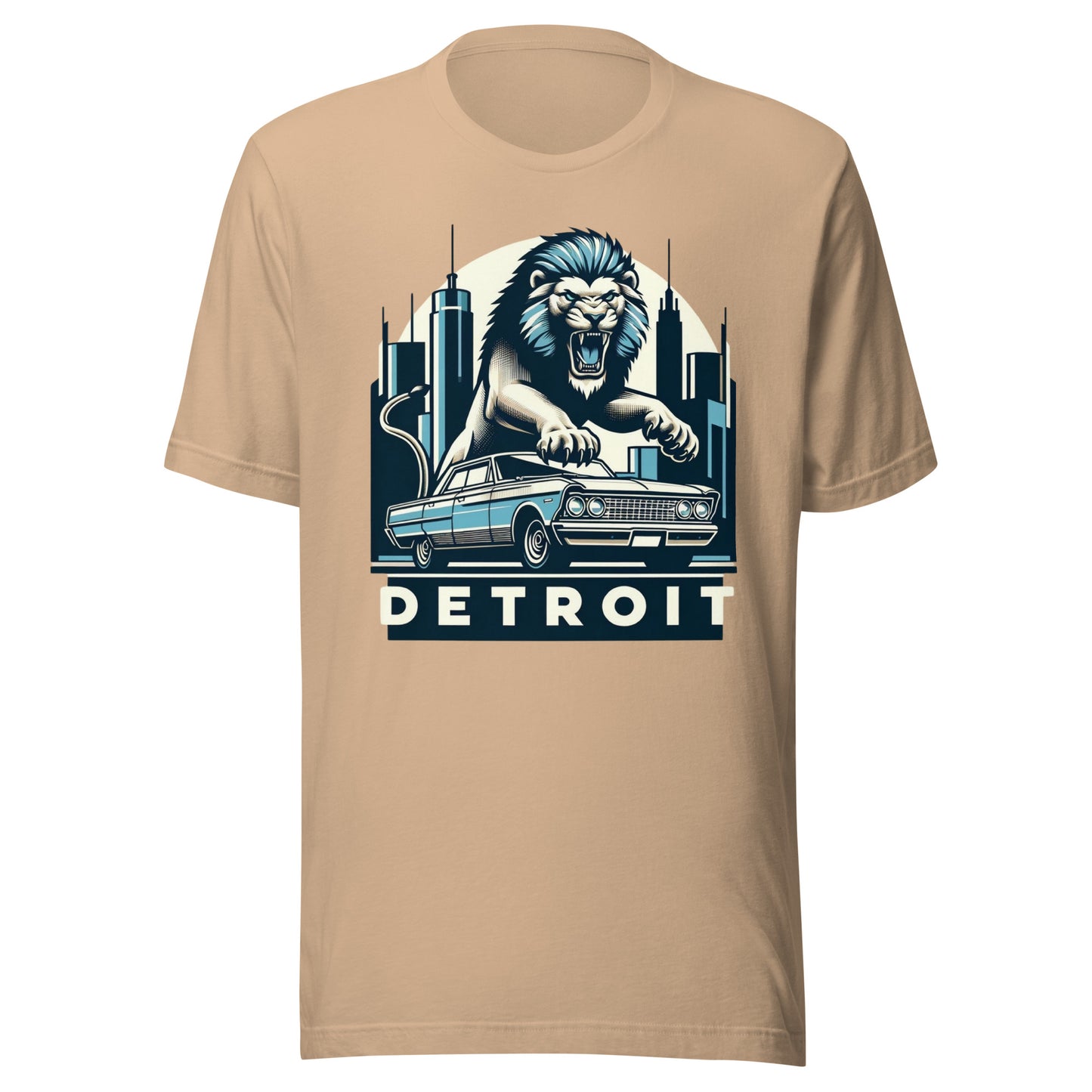 Detroit Gridiron: Motor City Honchos - Retro Football Tapestry Series Unisex t-shirt