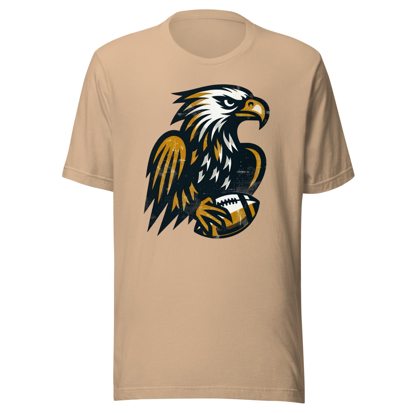Iowa City Hawk Rustic Football Gridiron Gear Unisex Tee