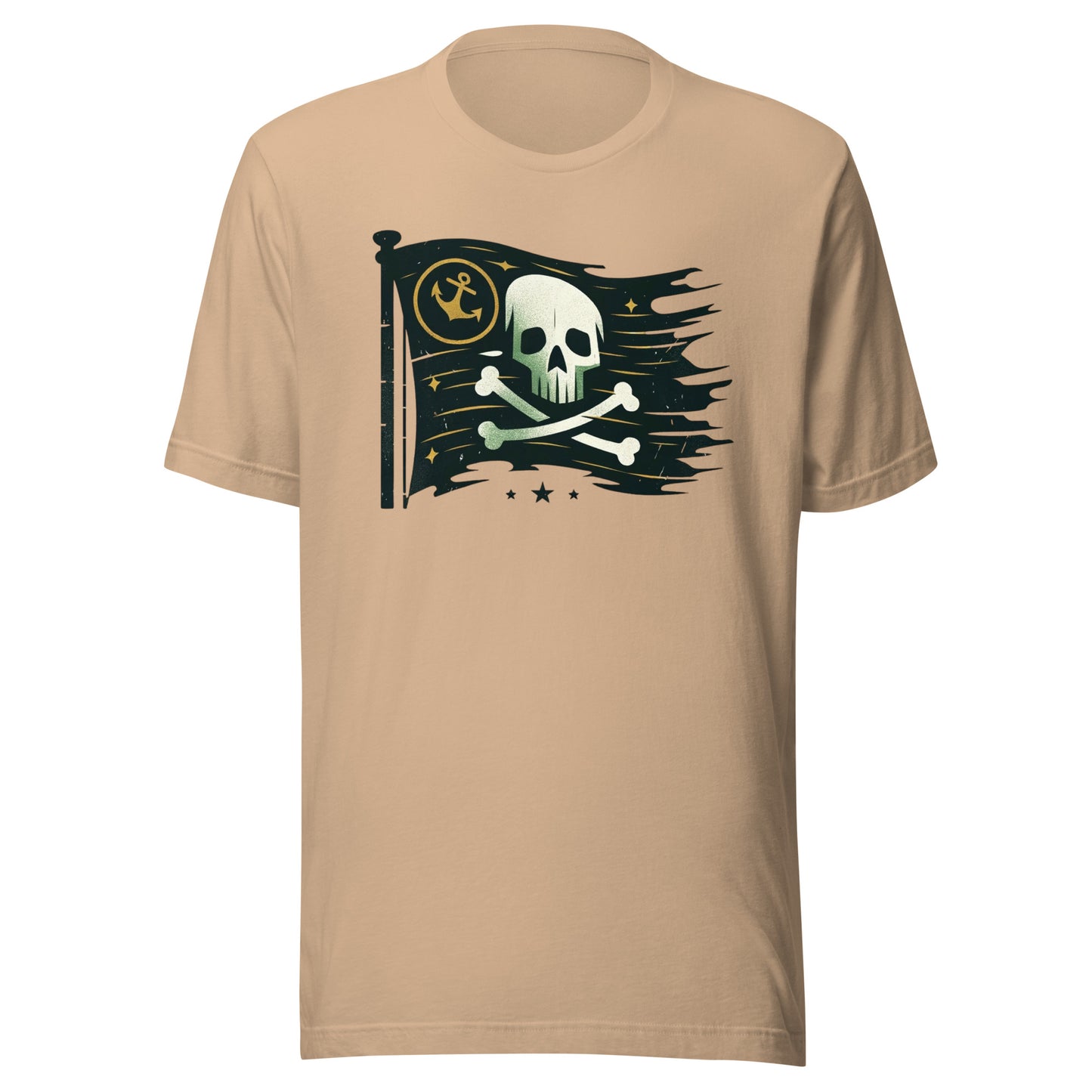 Galactic Buccaneers: Skull and Crossbones of the Cosmic Seas Unisex t-shirt